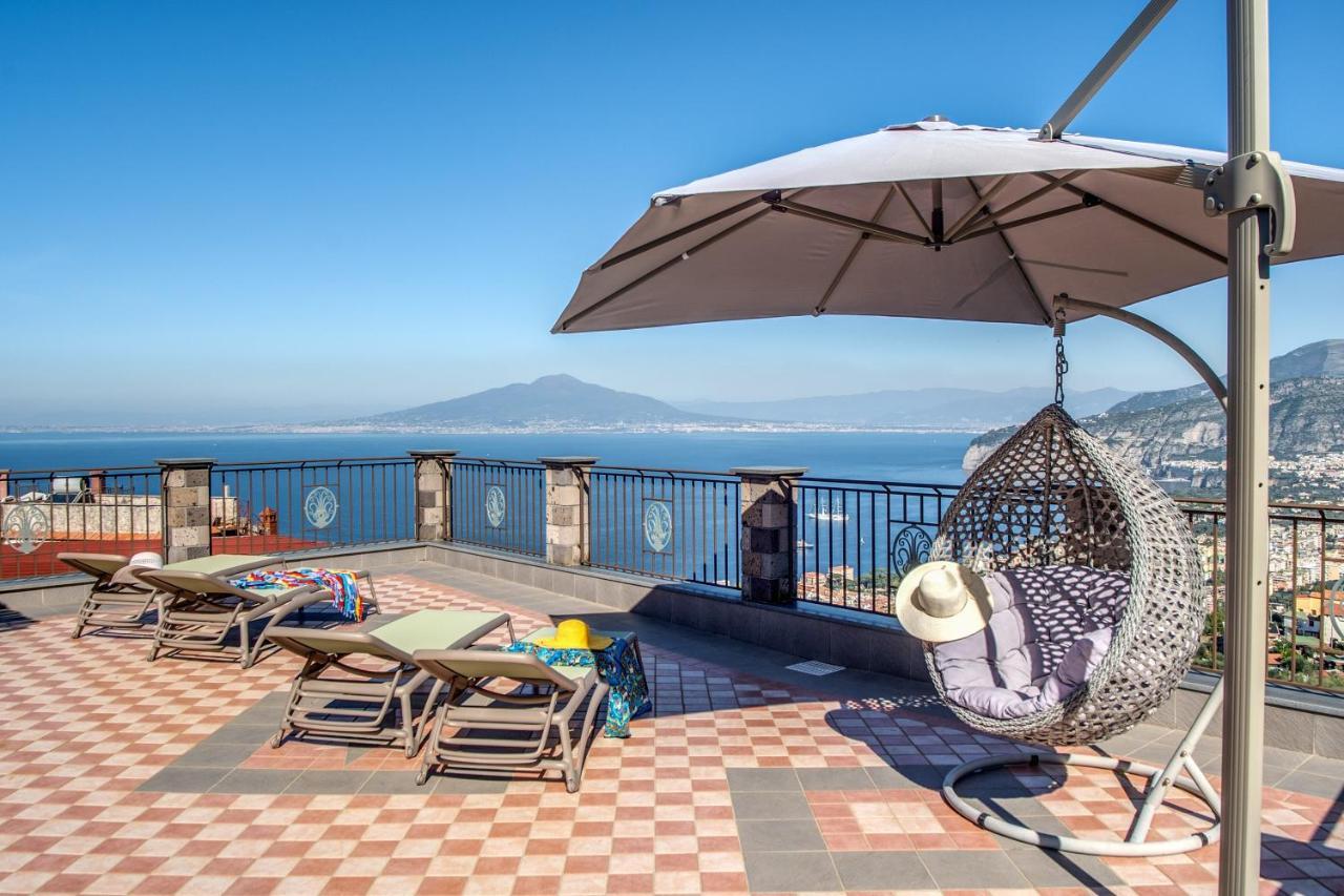 סורנטו Villa Caruso Private Heated Pool & Sea View מראה חיצוני תמונה