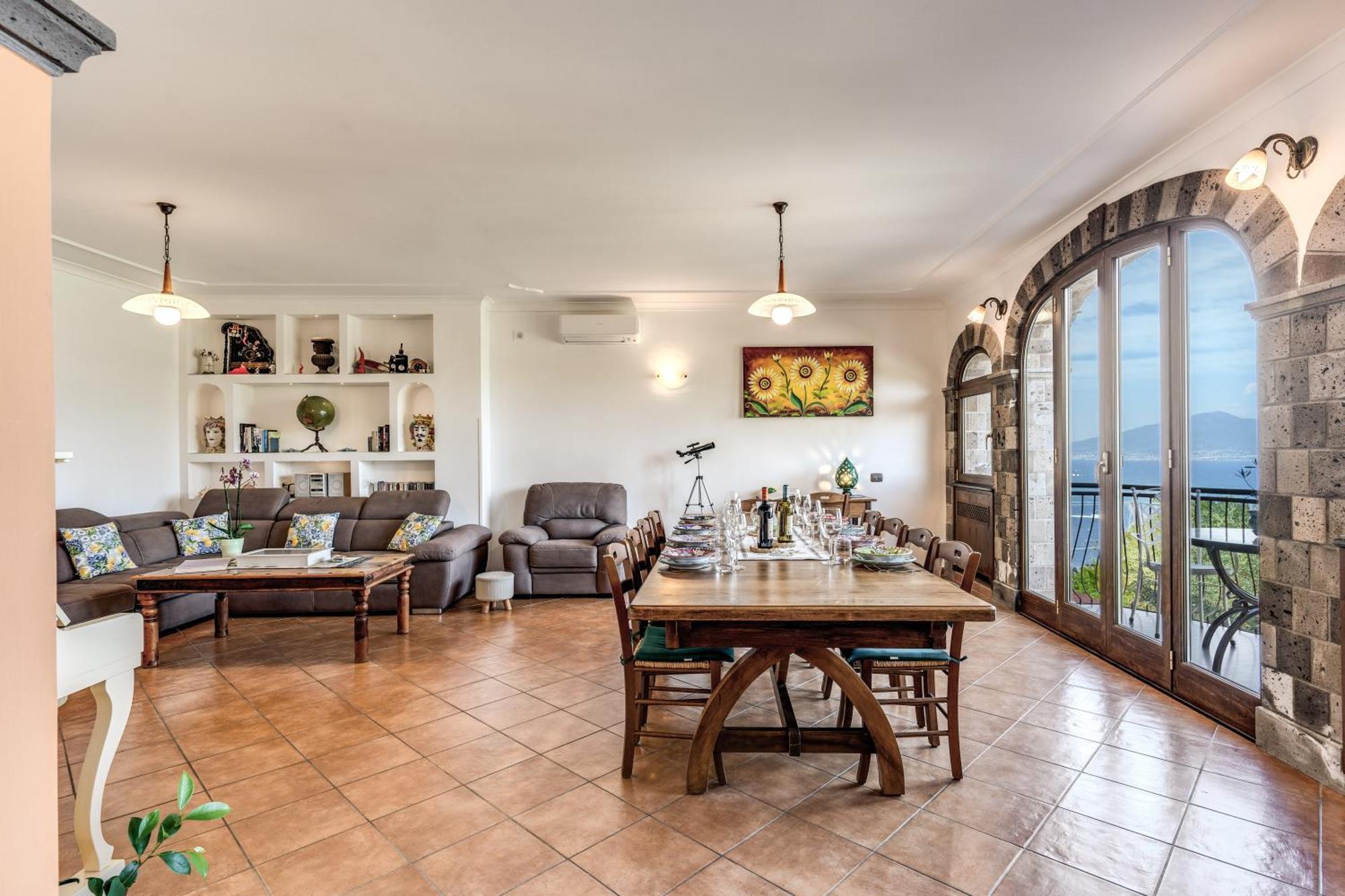 סורנטו Villa Caruso Private Heated Pool & Sea View מראה חיצוני תמונה